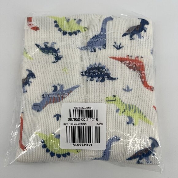 Old Navy Dinosaur Romper for Infants Dinosaur Short Sleeve Bodysuit 12-18 Months - Picture 5 of 5